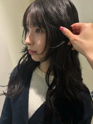 セミロング カラー ヘアアレンジ 💟Opus // Mizuki🐕のヘアスタイル