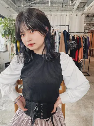 セミロング ♡レイヤーカット れお♡のヘアスタイル