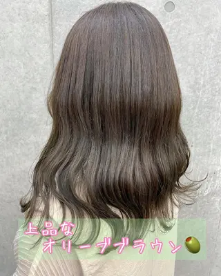 ロング カラー 梅雨対策すぐ巻ける ☔️縮毛矯正勝倉　麗のヘアスタイル