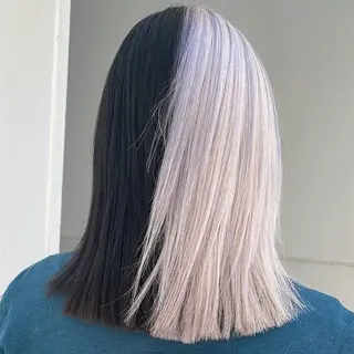 カラー Yoshiいろあそび 八王子/ハイトーンのヘアスタイル
