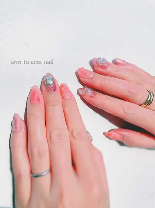 ネイル arm in arm ︎✿Yamamotoのマツエク・マツパデザイン