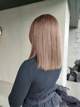 セミロング カラー 髪質改善/白髪ぼかし レイヤーカットemiのヘアスタイル