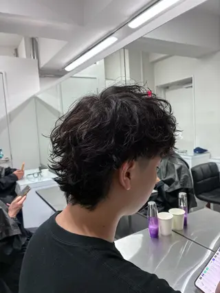 ショート パーマ メンズ 💈メンズパーマ特化 💈颯太のヘアスタイル