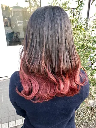 セミロング カラー 西川 ヒロキのヘアスタイル