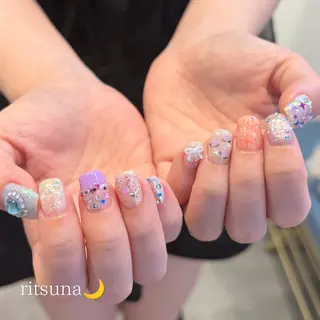 ネイル ritsuna🌙 nail 堺筋本町のネイルデザイン