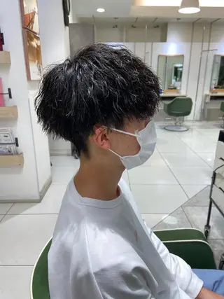パーマ メンズ 松下 恭佑のヘアスタイル