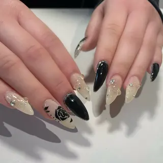 ネイル cocoro🖤 猫爪/y2kネイルのネイルデザイン