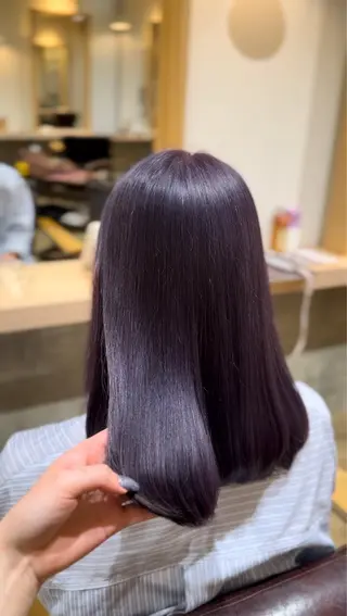 セミロング 暖色 /シマダアミのヘアスタイル
