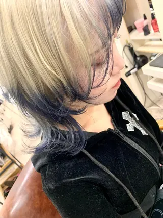 ミディアム ✨ハイトーン✨艶髪 ✨髪質改善✨和田のヘアスタイル