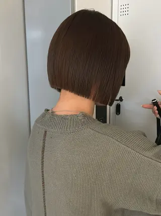 ショート ボブ/レイヤーカット 縮毛矯正/コウキ新宿のヘアスタイル