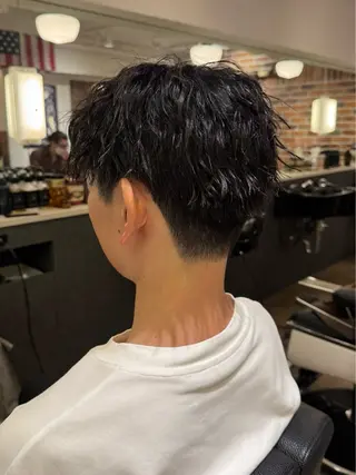 ショート パーマ メンズ 韓国スタイル🇰🇷 annaのヘアスタイル