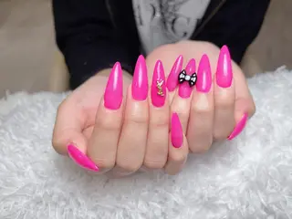 ネイル ki🍒🍒 ki ツルツルネイルのネイルデザイン