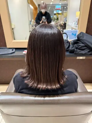 ミディアム カラー 渡辺 蛍のヘアスタイル