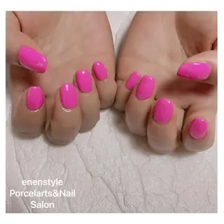 ミディアム ネイル 🐾enen style 🐾のネイルデザイン