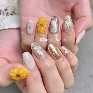 ネイル モチの良さ◉ フィルインネイル♡のネイルデザイン