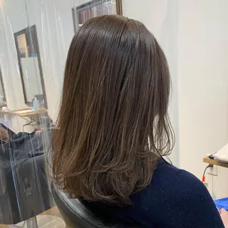 ミディアム カラー 馬場 涼平のヘアスタイル