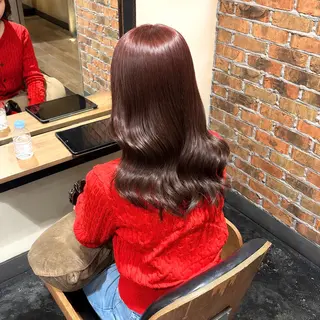 ミディアム カラー 芦刈 咲来のヘアスタイル