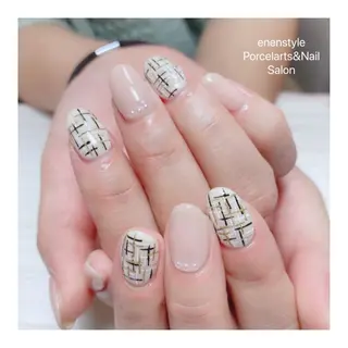 ミディアム ネイル 🐾enen style 🐾のネイルデザイン
