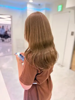 セミロング カラー 🌟ハイトーン原宿美 容師TAKAKI🌟のヘアスタイル