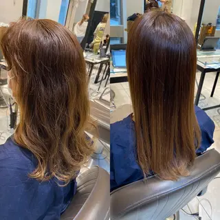 ロング 美髪矯正透明感カラー 江川 和輝のヘアスタイル
