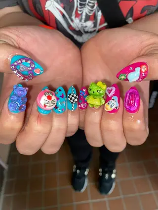 ネイル 個性派🌺推しネイル 💅💞hota🐇のネイルデザイン