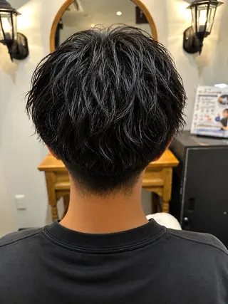 ショート パーマ メンズ メンズパーマ/四條畷 /忍ヶ丘駅/中川凌太のヘアスタイル