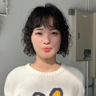 ショート パーマ レディースパーマ/ 合田 有一朗のヘアスタイル