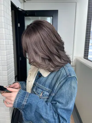 ミディアム カラー メンズ特化 パーマ/オザワのヘアスタイル