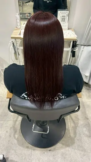 ロング カラー himari💜 酸性ストレートのヘアスタイル