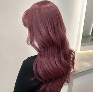 ロング カラー ハイトーンカラー が絶対可愛い✨泰聖✨のヘアスタイル