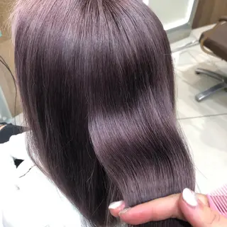 セミロング カラー ✨髪質改善矯正× ブリーチ✨YU-KIのヘアスタイル