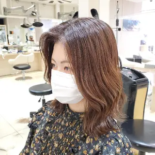 ミディアム カラー 社内カット講師・店長 菅原賢一のヘアスタイル