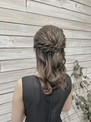 ミディアム ヘアアレンジ 西林 玲那/ヘアセットのヘアスタイル