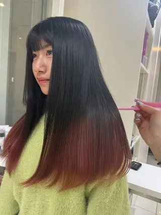 ロング カラー パーマ ヘアアレンジ 💗無料カットモデル 募集中yu-ki💗のヘアスタイル