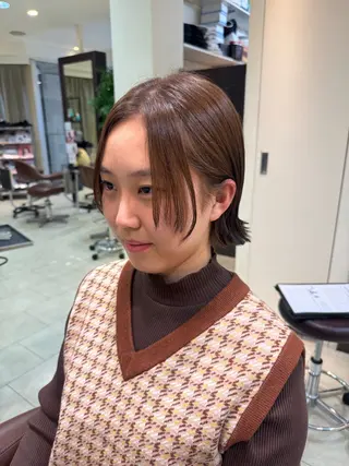 ショート カラー 🍒暖色カラー🍒 ✨髪質改善✨西村亜弥のヘアスタイル