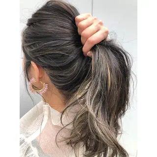 ロング カラー パーソナルカラー診断 できます 木曽 主博のヘアスタイル