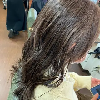 ロング カラー 💜推しインナー カラー/菊池柊真💜のヘアスタイル