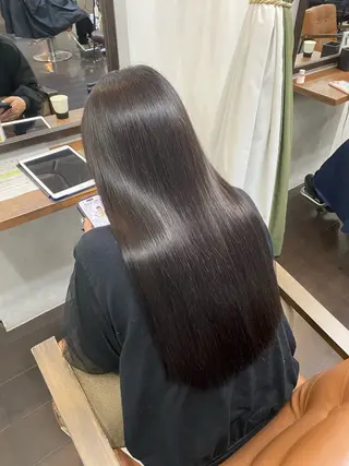 ロング カラー ヘアアレンジ 🍒ᩚ名駅/艶髪 縮毛矯正/あゆ🍒ᩚのヘアスタイル
