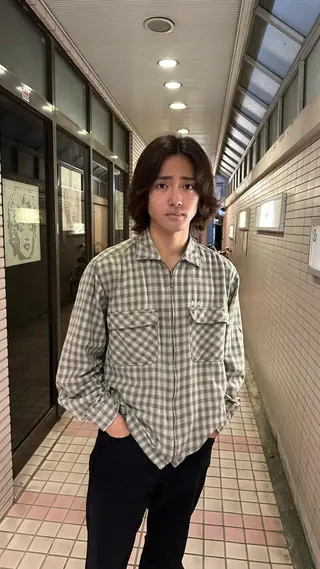 ミディアム パーマ メンズ パーマ職人 渡邊 優雅のヘアスタイル