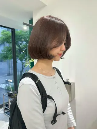 ショート カラー ハイトーン/透け感 カラー🎀真香のヘアスタイル