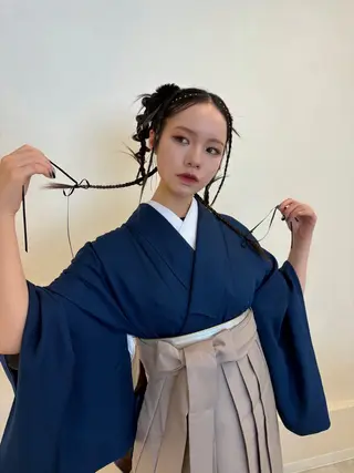 ヘアアレンジ ヘアメイク new meのヘアスタイル