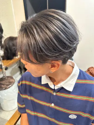 メンズ ブリーチカラー特化 /焼田貴明のヘアスタイル