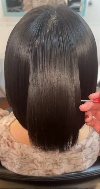 ミディアム パーマ 吉田 理那のヘアスタイル