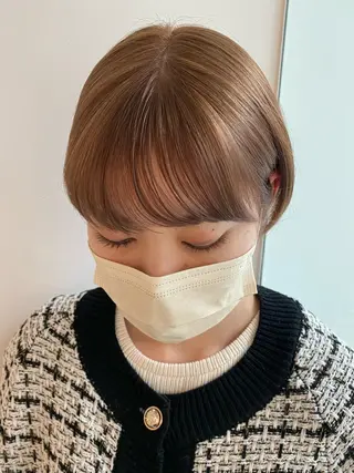 ショート カラー サトウ ナナのヘアスタイル