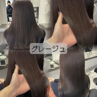 ロング カラー 透明感カラー/顔周り カット🌸サクラ🌸のヘアスタイル