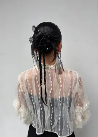 ヘアアレンジ 似合わせ艶感カラー/ オリーブ/チカ🎀のヘアスタイル