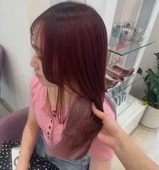 ロング カラー 淡い暖色カラー🩰 girly ♡ ノアのヘアスタイル