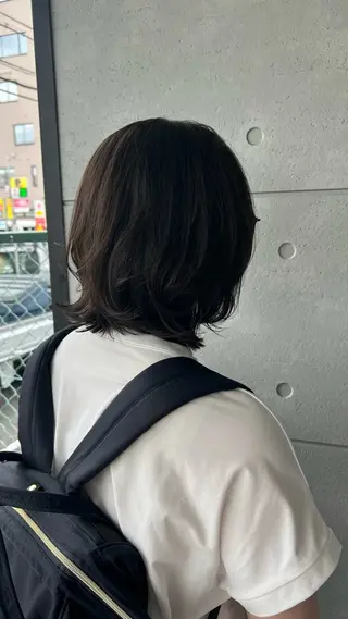 ミディアム 盛本 彩乃のヘアスタイル