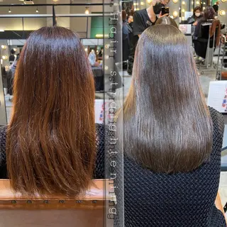 セミロング 髪質改善ストレート Kantaのヘアスタイル