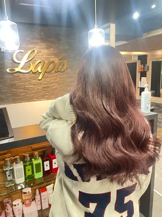 セミロング RIEブリーチ& エクステ特化型のヘアスタイル
